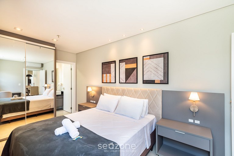 Apartamento com 2 quartos a 280 metros da praia MHF0509