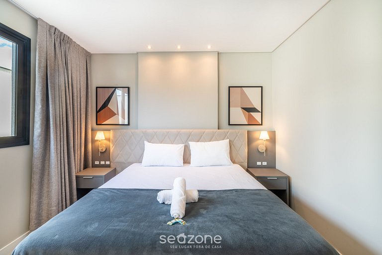 Apartamento com 2 quartos a 280 metros da praia MHF0509