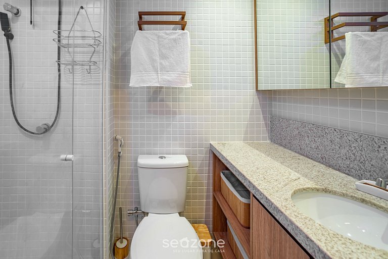 Estúdio c/ Piscina Frente p/ o Mar SOA0907