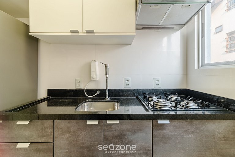 Apto c/ Churrasqueira a 350m da Praia RGP0107