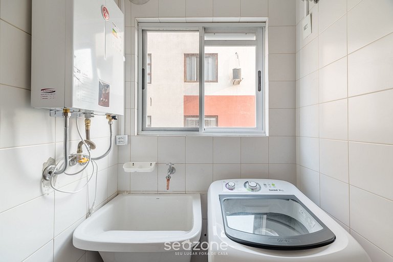 Apto c/ Churrasqueira a 350m da Praia RGP0107