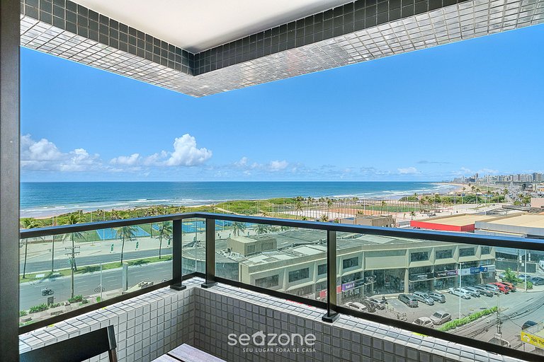 Apto cómodo con vista al mar en Salvador SOA0602