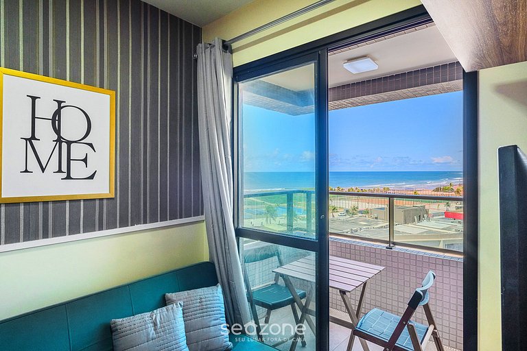 Apto cómodo con vista al mar en Salvador SOA0602