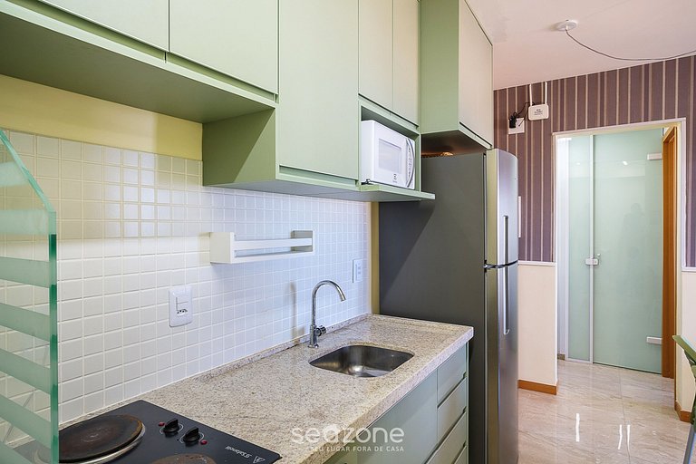 Apto confortável vista mar em Salvador SOA0602