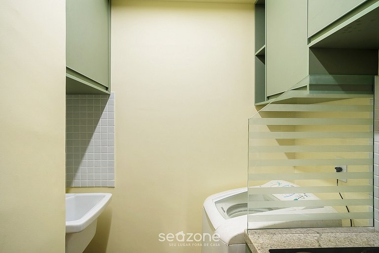 Apto cómodo con vista al mar en Salvador SOA0602