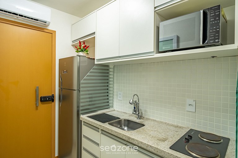 Estúdio confortável, apenas 300m da Praia SOA0506