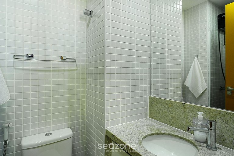 Apto confortável vista mar em Salvador SOA0602