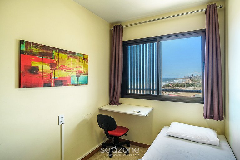 Apto cómodo con vista al mar en Salvador SOA0602