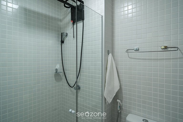 Apto cómodo con vista al mar en Salvador SOA0602