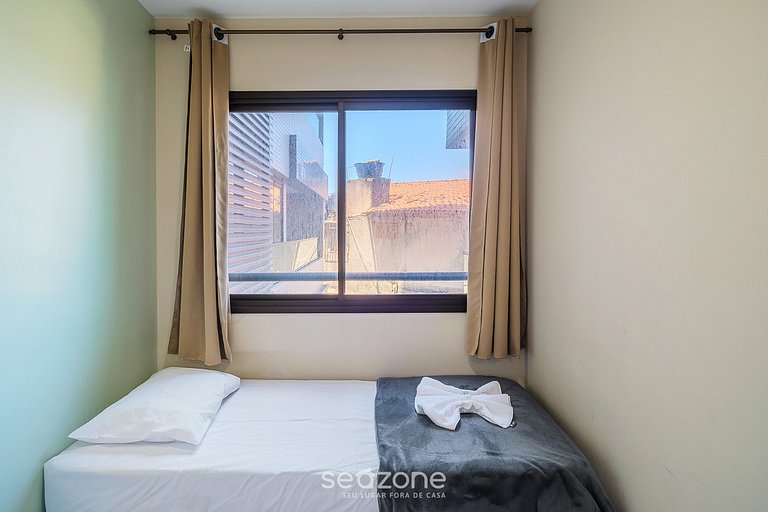 Apto c/ piscina Vista Mar 300m da Praia - SOA0111