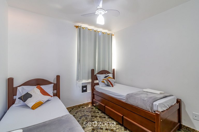 Apto Aconchegante a 350m da Praia do Forte ECF0306