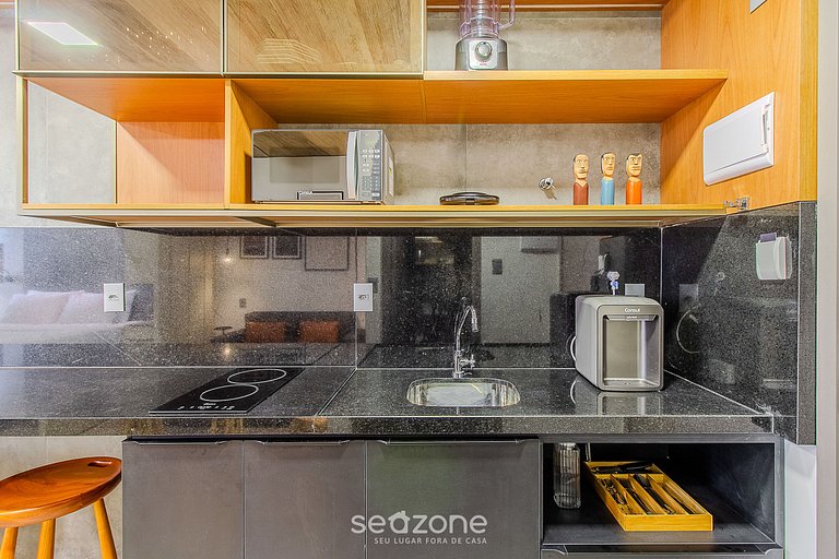 Estúdio Novíssimo e Moderno c/ Vista Mar - NWT1316