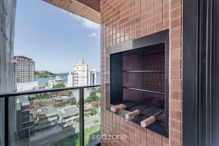 Apto 2Q c/ piscina vista mar 280m da praia MHF0902