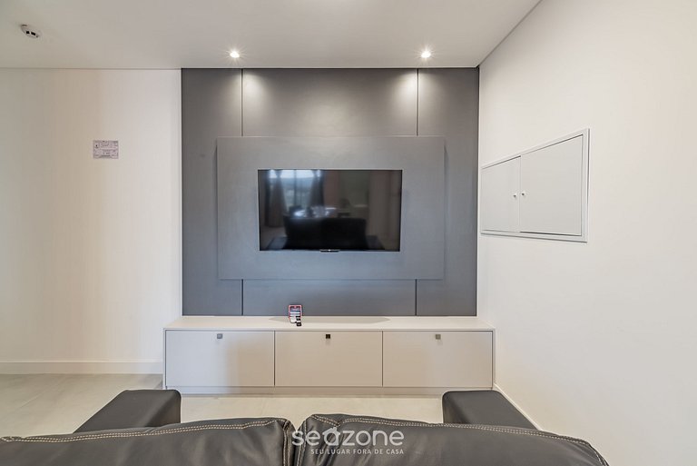 Apto 2Q c/ piscina vista mar 280m da praia MHF0902