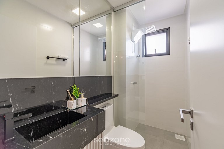 Apto 2Q c/ piscina vista mar 280m da praia MHF0902