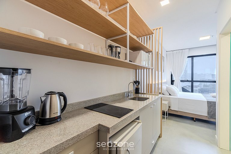 Studio vista mar c/ Piscina 280m da praia MHFA0605