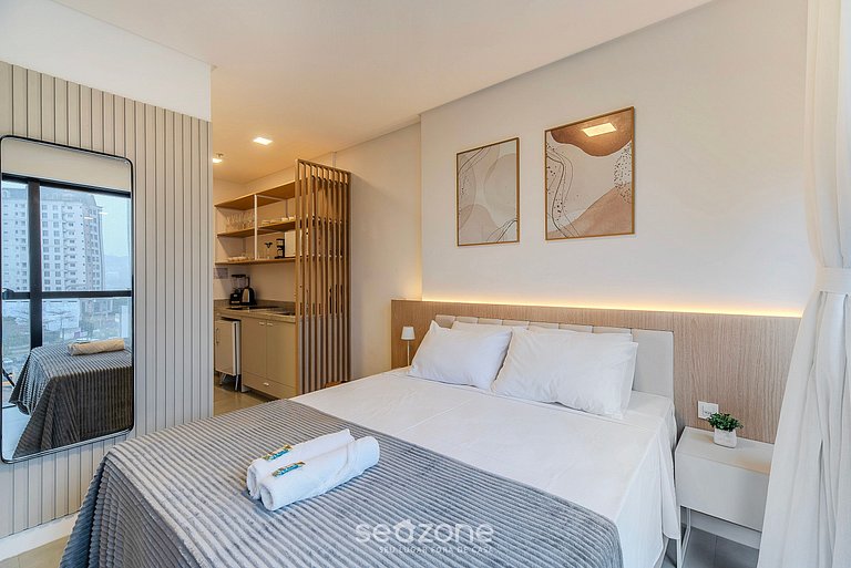 Studio vista mar c/ Piscina 280m da praia MHFA0605