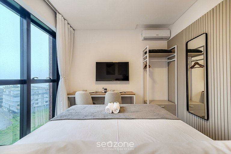 Studio vista mar c/ Piscina 280m da praia MHFA0605