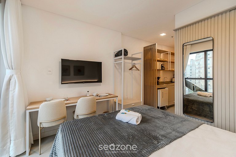 Studio vista mar c/ piscina 280m da praia MHFB0605