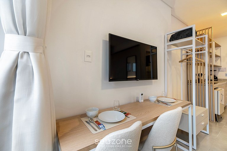 Studio vista mar c/ piscina 280m da praia MHFB0605