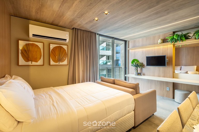 Estúdio Moderno c/ Vista Mar Lateral - NWT1203