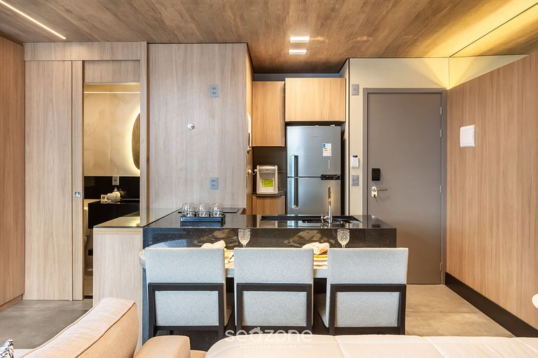 Estudio Moderno c/ Vista Lateral al Mar - NWT1203