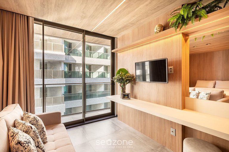 Estúdio Moderno c/ Vista Mar Lateral - NWT1203