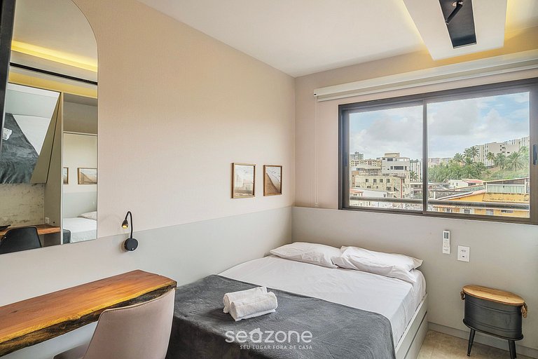 Estudio con piscina 300m Praia Salvador SOA0205