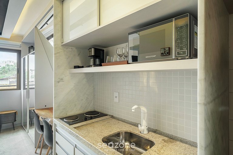 Estudio con piscina 300m Praia Salvador SOA0205