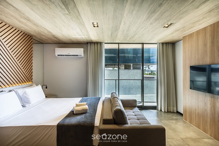 Estúdio Moderno c/ Vista Mar Lateral - NWT0308