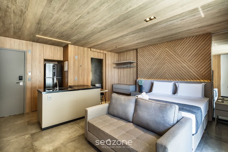 Estúdio Moderno c/ Vista Mar Lateral - NWT0308