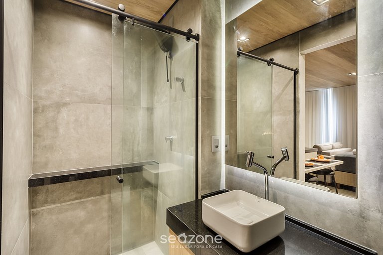 Estúdio Moderno c/ Vista Mar Lateral - NWT0308