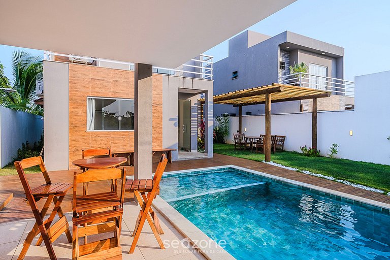 Casa dúplex con piscina Camaçari-BA PED0611