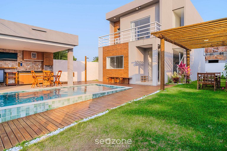 Casa dúplex con piscina Camaçari-BA PED0611