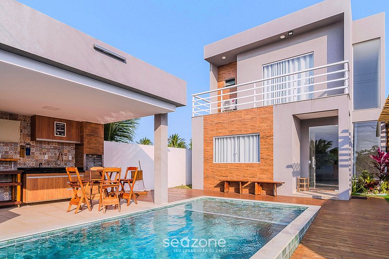 Casa dúplex con piscina Camaçari-BA PED0611