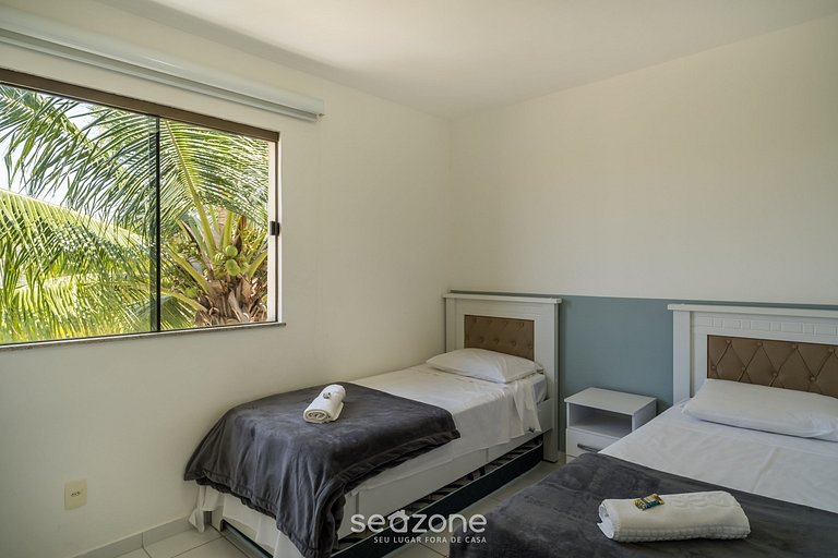 Apto cómodo con piscina en Guarajuba GCH0201.