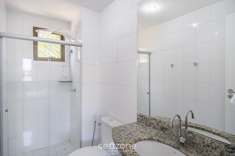 Apto cómodo con piscina en Guarajuba GCH0201.