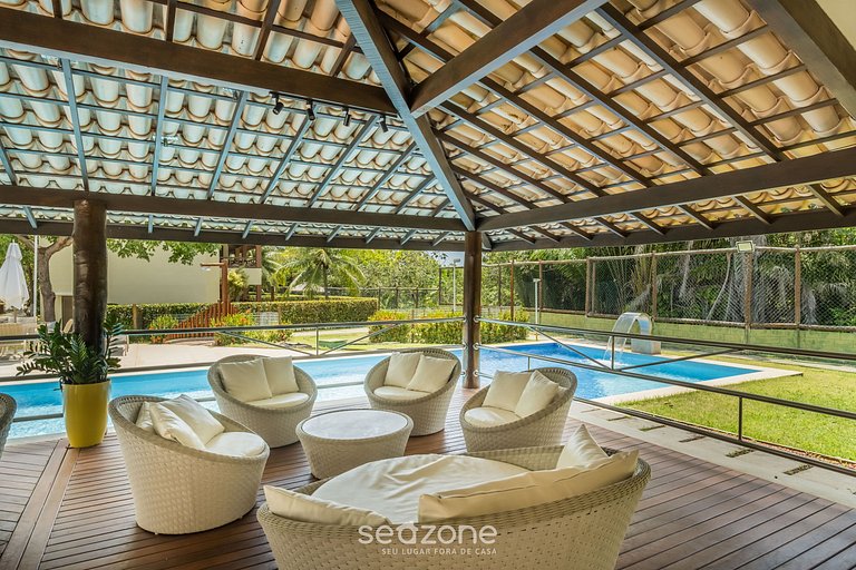 Apto confortável com piscina em Guarajuba GCH0201