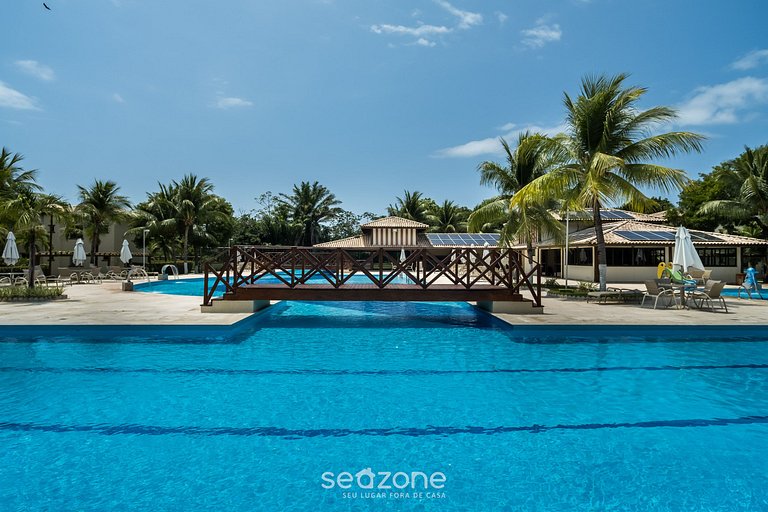 Apto confortável com piscina em Guarajuba GCH0201