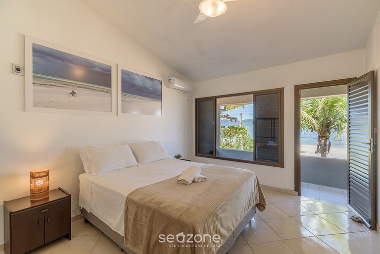 Casa 6Q pé na areia em Bombinhas ABM0101