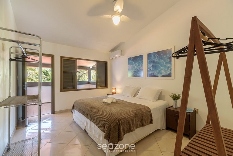 Casa 6Q pé na areia em Bombinhas ABM0101