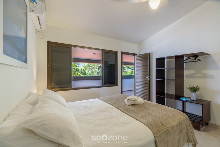 Casa 6Q pé na areia em Bombinhas ABM0101