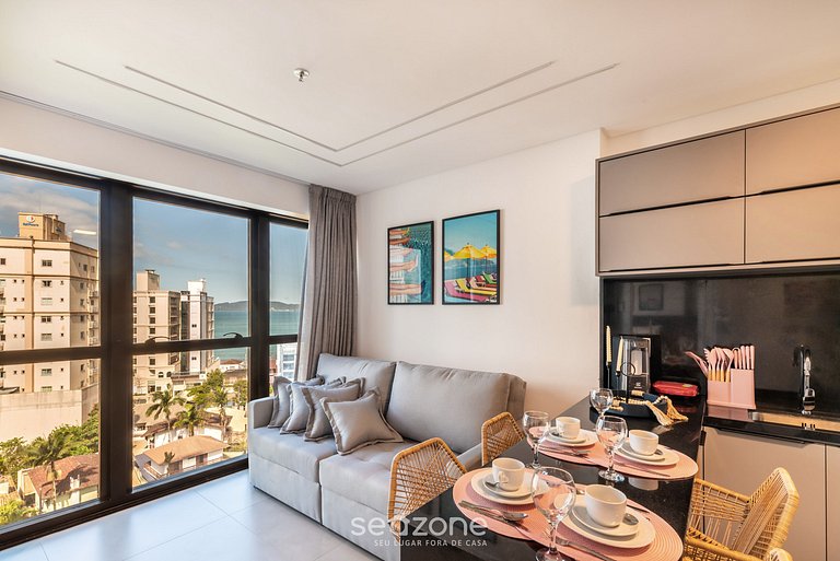 Apto vista mar cond. c/ piscina 280m Praia MHF0807