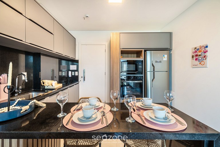 Apto vista mar cond. c/ piscina 280m Praia MHF0807