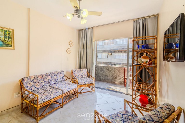 Apto confortável a 50m da Praia do Forte MZD0308