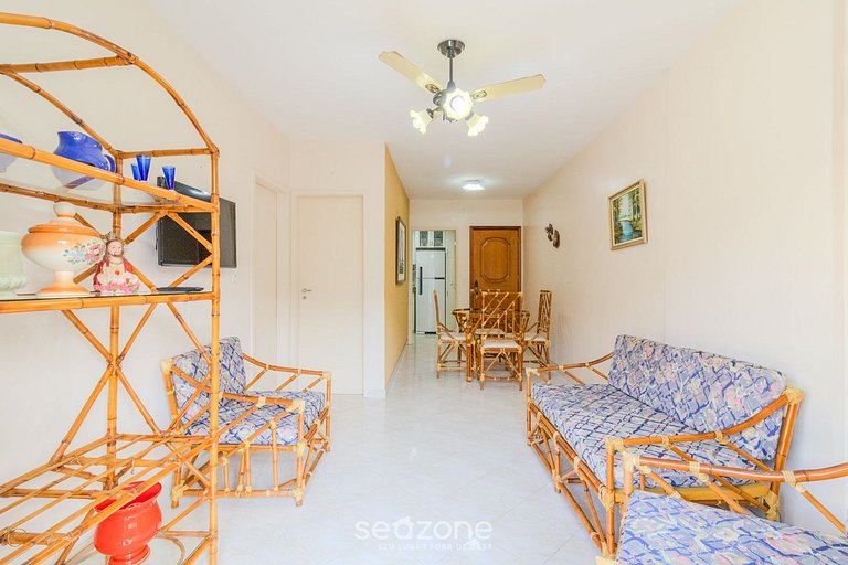 Apto confortável a 50m da Praia do Forte MZD0308