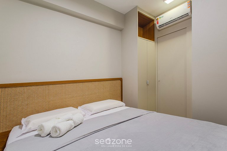 Apt 1 Qto a 200m da praia! HBA0309