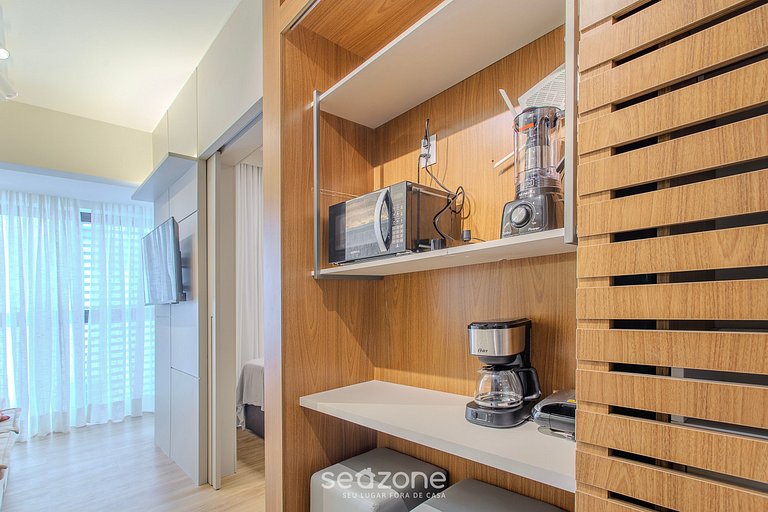 Apt 1 Qto a 200m da praia! HBA0309