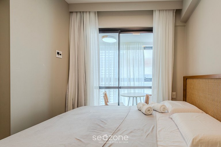 Apt 1 Qto a 200m da praia! HBA0309