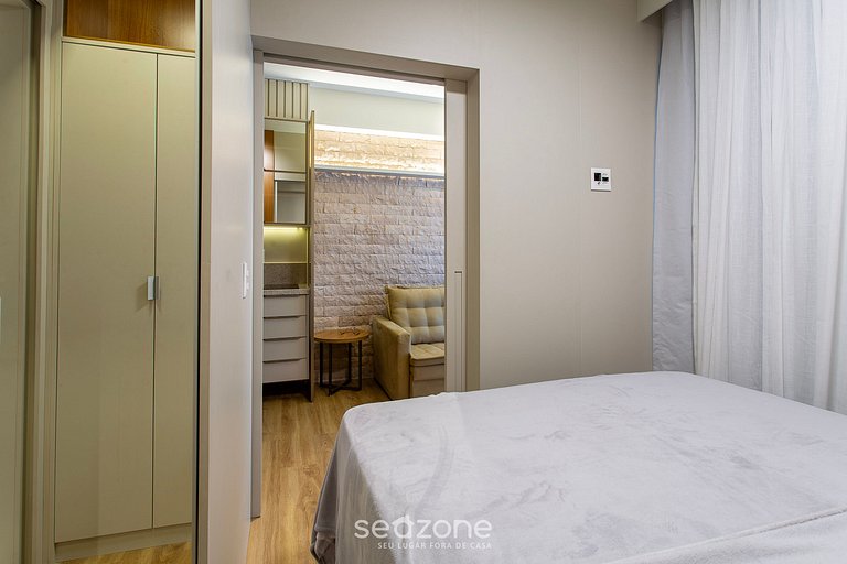 Apt 1 Qto a 200m da praia! HBA0309